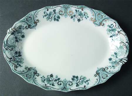 Merion Blue Green (Gold Accent) by Grindley