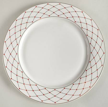 Metallic Trellis Red by Grace's Teaware