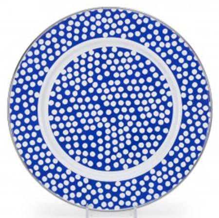 Malibu Dots Blue Enamelware by Golden Rabbit Enamelware