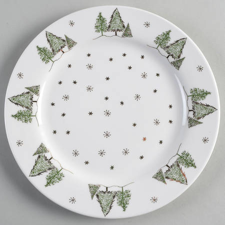 Green Gold Trees by Grace's Teaware