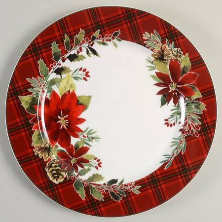 Plaid Poinsettia by Grace's Teaware