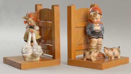 Farm Boy & Goose Girl Bookends by M.I. Hummel