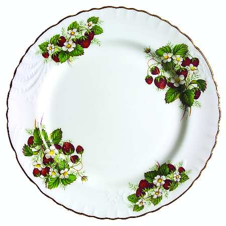 Strawberry Ripe (Scalloped, Embossed) by Hammersley