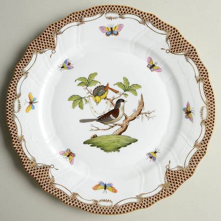 Rothschild Bird Brown Border by Herend