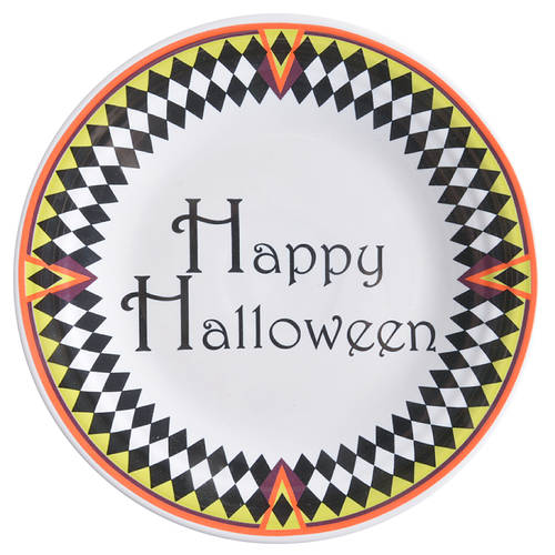 Fiesta Harlequin Happy Halloween by Homer Laughlin 