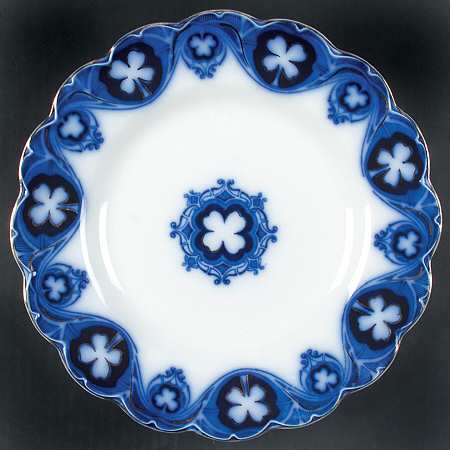 Savoy (Flow Blue, Gold Accent) by Johnson Brothers