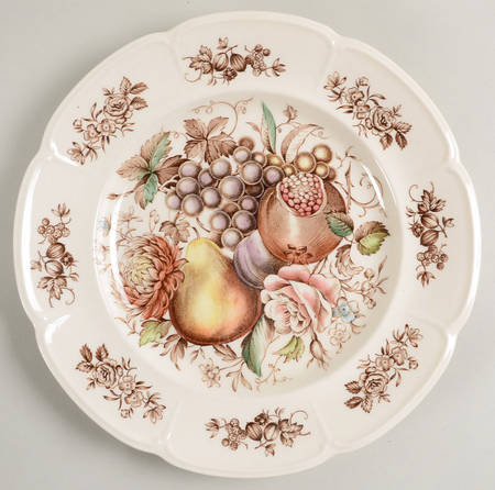 Windsor Fruit (Georgian, Ribbed Border) by Johnson Brothers