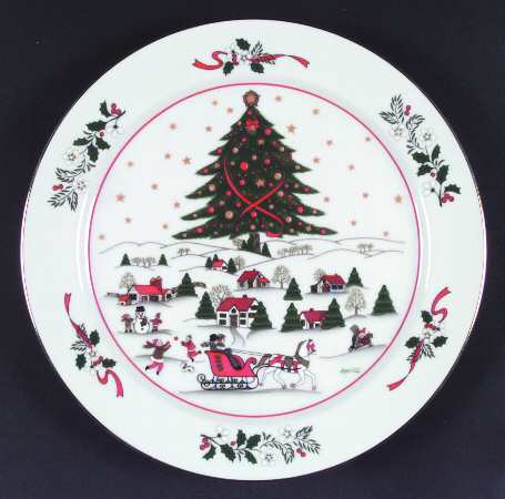 Christmas Pleasure Gold Trim by Kopin