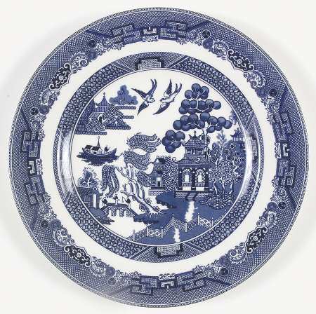 Willow Blue ("England 1883" Backstamp, China) by Johnson Brothers