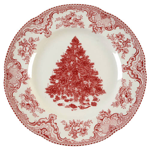 Old Britain Castles Pink Christmas (England 1883) by Johnson Brothers