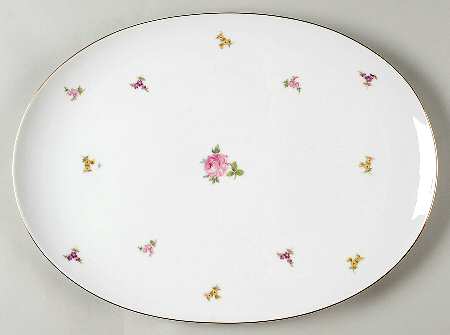 Rose Chintz (Platinum Trim) by Johann Haviland