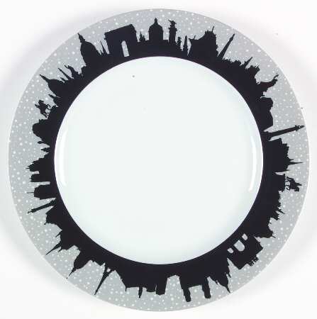 Paris la Nuit (Paris Night Skyline Gray) by Philippe Deshoulieres