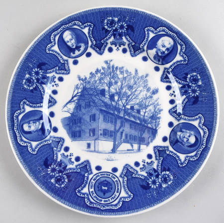 Moravian Historical Scenes Blue by Scammell