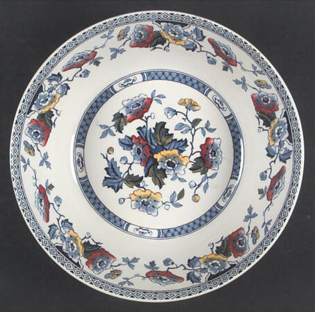 Jacobean Blue Multicolor by W R Midwinter Ltd