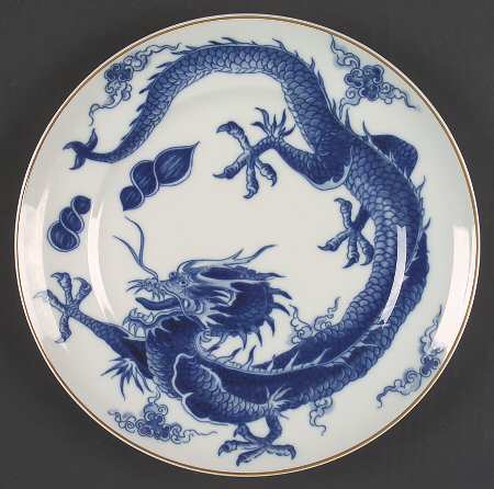 Blue Dragon (Brown Trim) by Mottahedeh