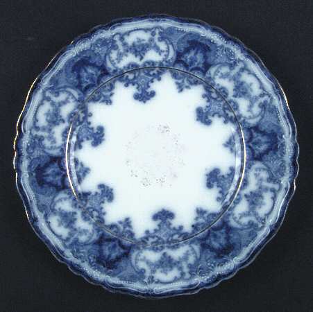 Dainty (Gold Trim, Flow Blue) by John Maddock & Sons