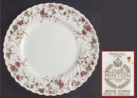 Ancestral (Wreath Backstamp) by Minton