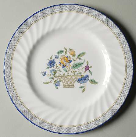 Haddon Hall Trellis Blue by Minton