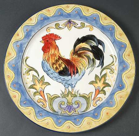 Green Talavera Rooster by Maxcera Corp
