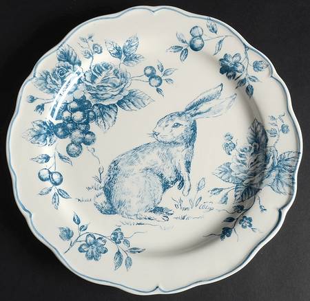 Blue and White Toile by Maxcera Corp