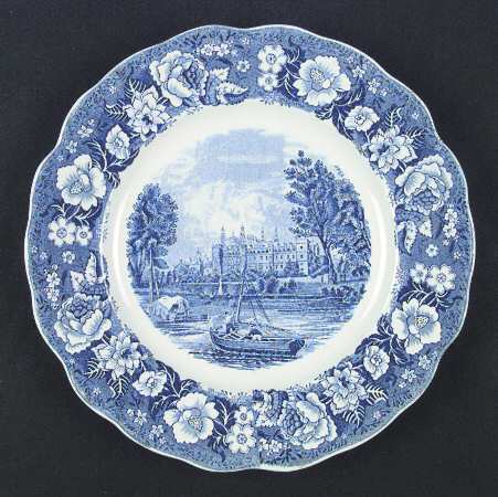 Thames River Scenes Blue by Palissy