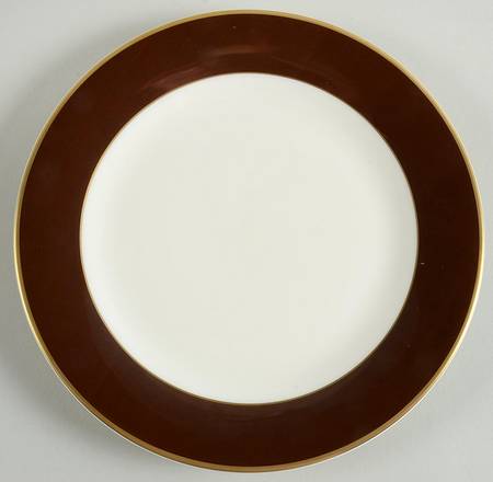 ColorBurst Chocolate (Gold Trim, Ivory) by Pickard