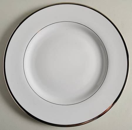 Signature (Platinum Trim, No Monograms, Ultra White) by Pickard