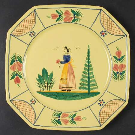 Soleil Yellow (Octagonal, Lady) by Quimper