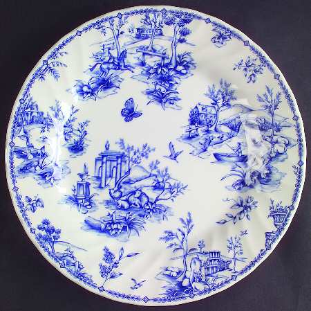 Chelsea Toile Blue by Queen's