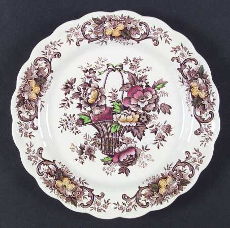 Old English Bouquet Brown Multicolor by Ridgway (Ridgways)