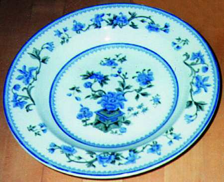 W8464 Blue & Green by Royal Worcester