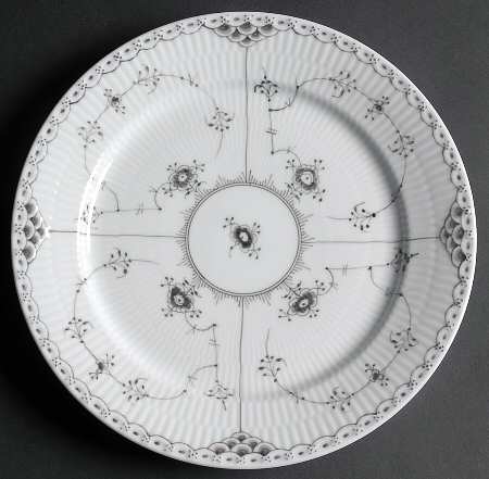 Black Fluted Half Lace by Royal Copenhagen