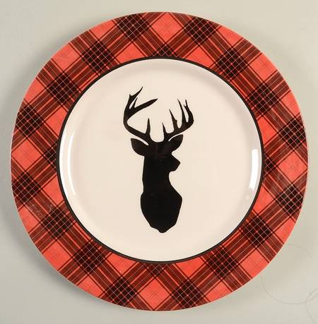 Red Tartan Stag by Royal Stafford
