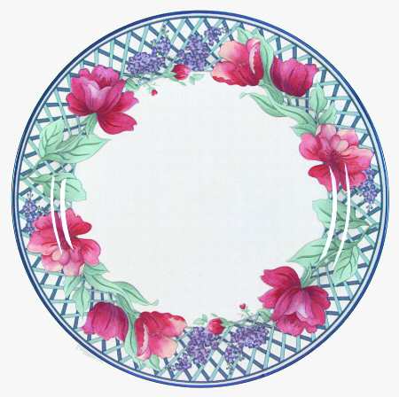 Blue Trellis by Sango