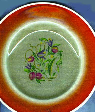 Dresden Spray Rust by Susie Cooper
