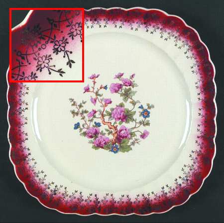 Love Tree Mandarin Maroon by Sebring Pottery