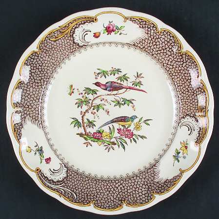 Aviary (Brown Border) by Spode
