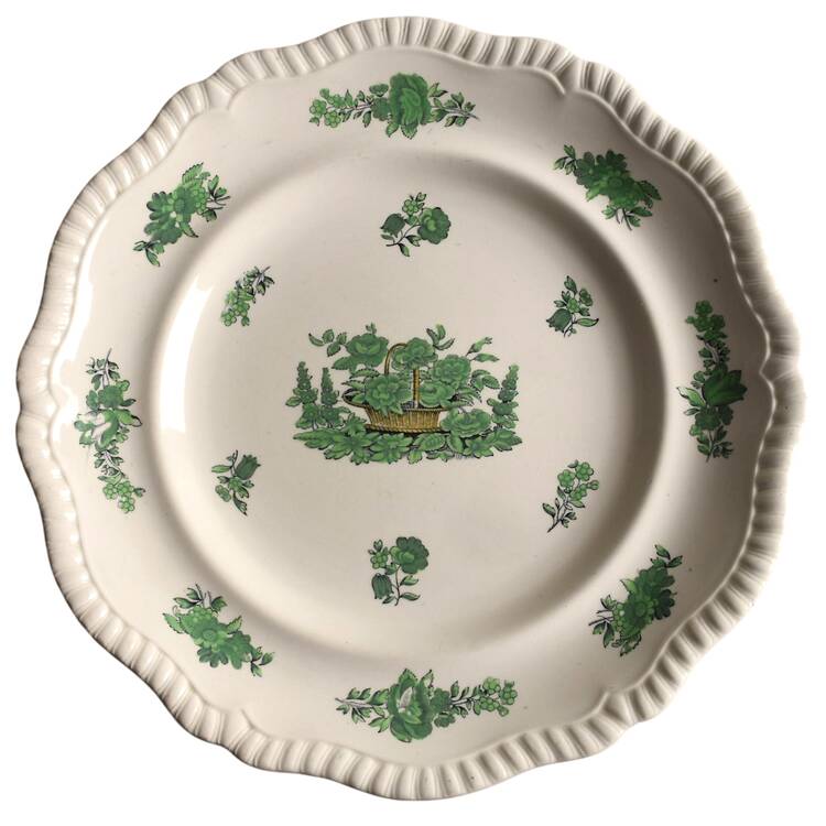Green Basket (Earthenware, Gadroon, Not Trim) by Spode