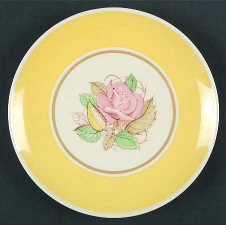 Patricia Rose Yellow (Coupe) by Susie Cooper