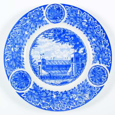 Ohio State University Plates Blue by Shenango