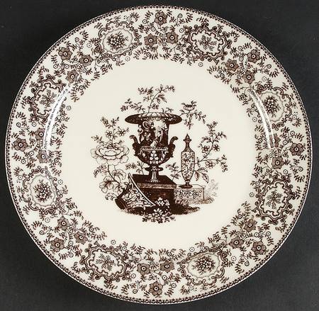 Brown Transferware by Two's Company