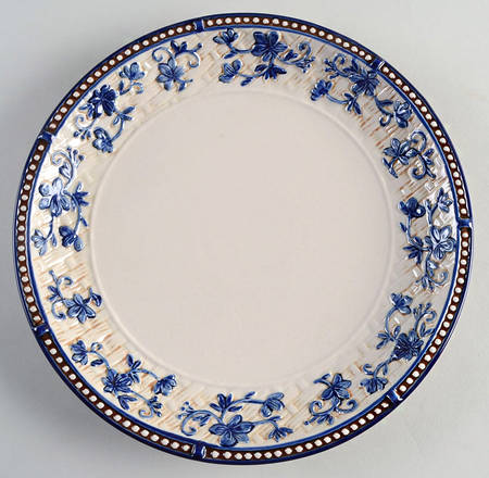 Floral Lace Basketweave Blue by Temp-Tations
