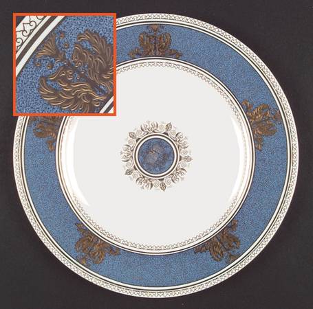 Columbia Powder Blue Rim (White Center) by Wedgwood