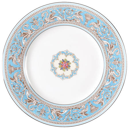 Florentine Turquoise Rim (Fruit Center, White Body) by Wedgwood