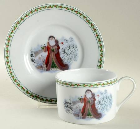 National Wildlife Federation Father Christmas Flat Cup & Saucer Set