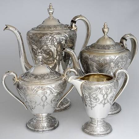 Silverplate Tea Sets by WMF Flatware