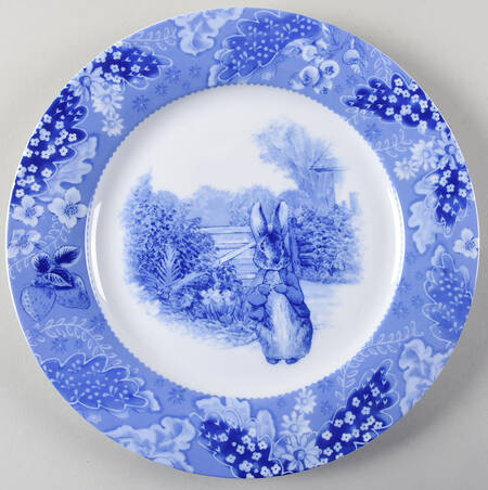 Peter Rabbit Blue Toile by Zrike