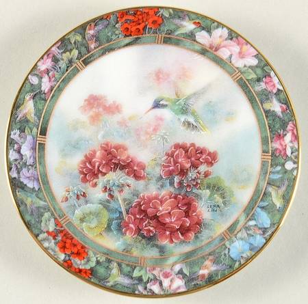 Hummingbird Treasury-Mini Plates by Bradford Exchange