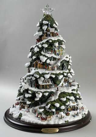 Village Christmas Tree-Kinkade by Bradford Editions
