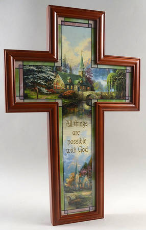 Visions of Faith Cross Plaque by Bradford Exchange